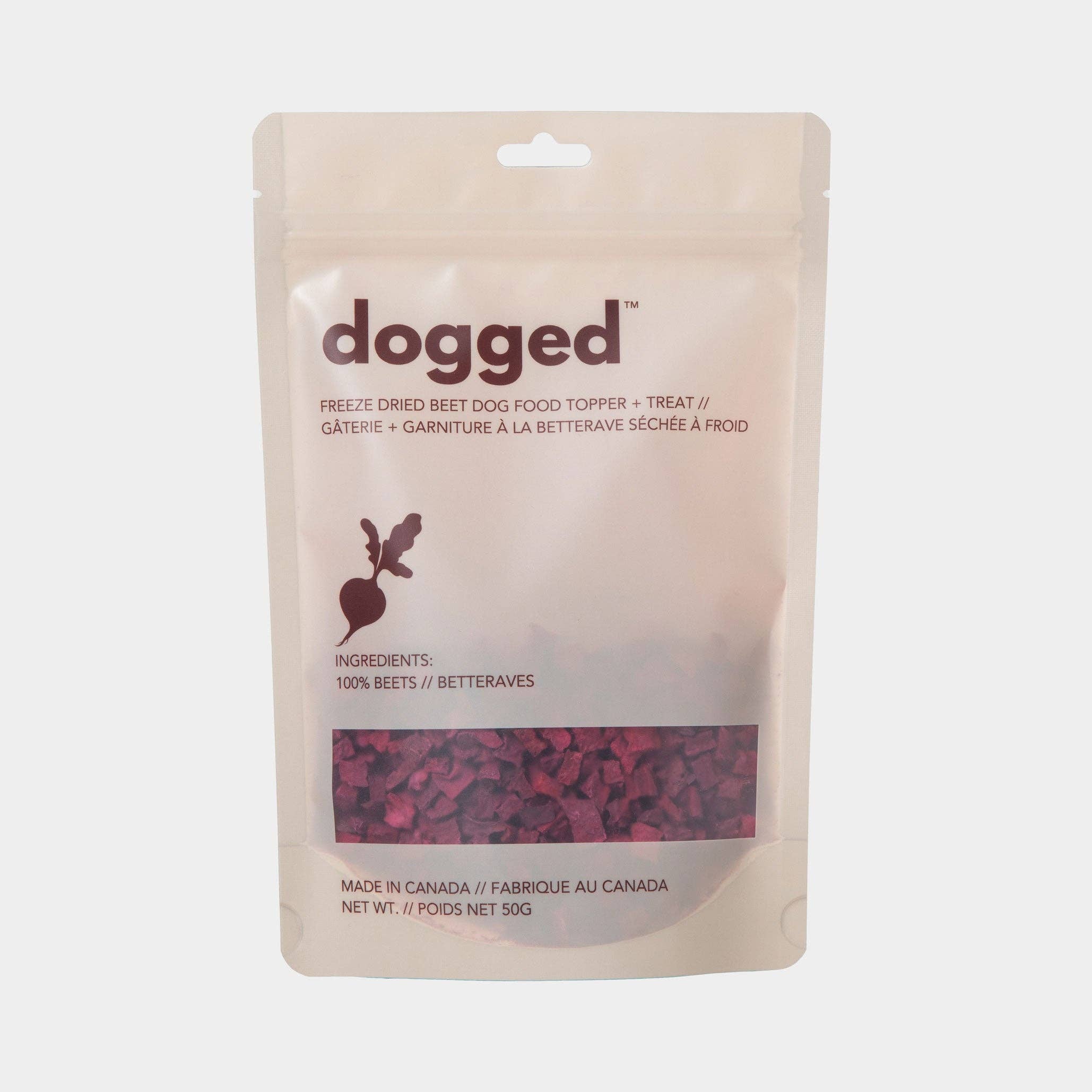 Freeze dried beets topper