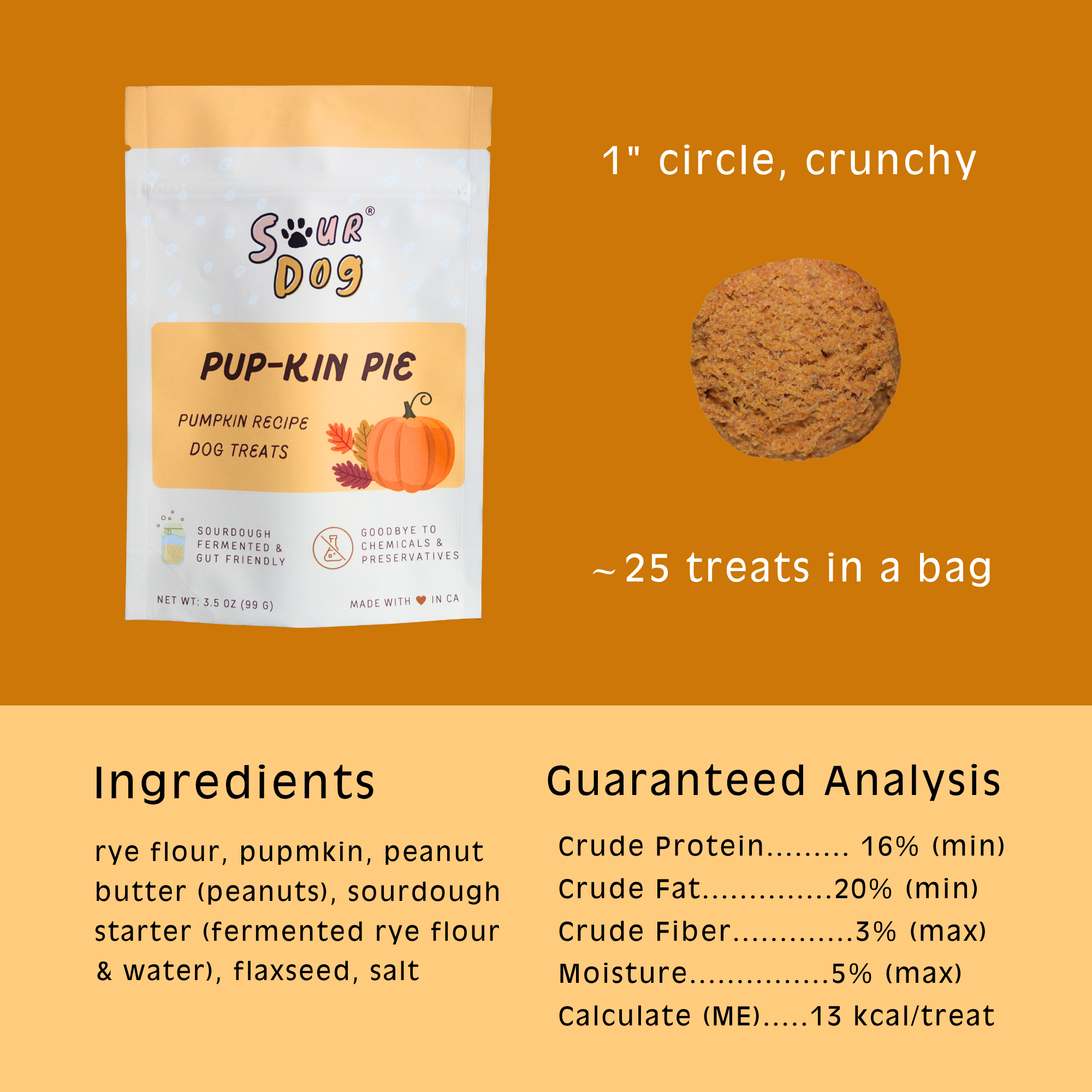Pumpkin Sourdough Dog Treats