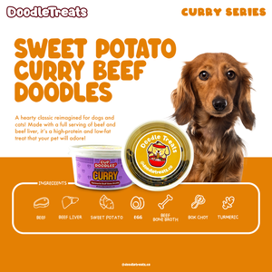 Sweet Potato "Curry" Beef Cup Noodles for Dogs/Cats