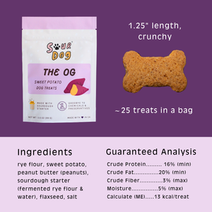 Sweet Potato Sourdough Dog Treats