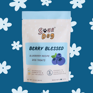 Blueberry Sourdough Dog Treats