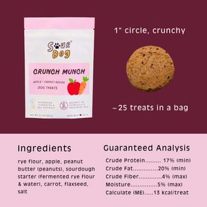 Apple & Carrot Sourdough Dog Treats