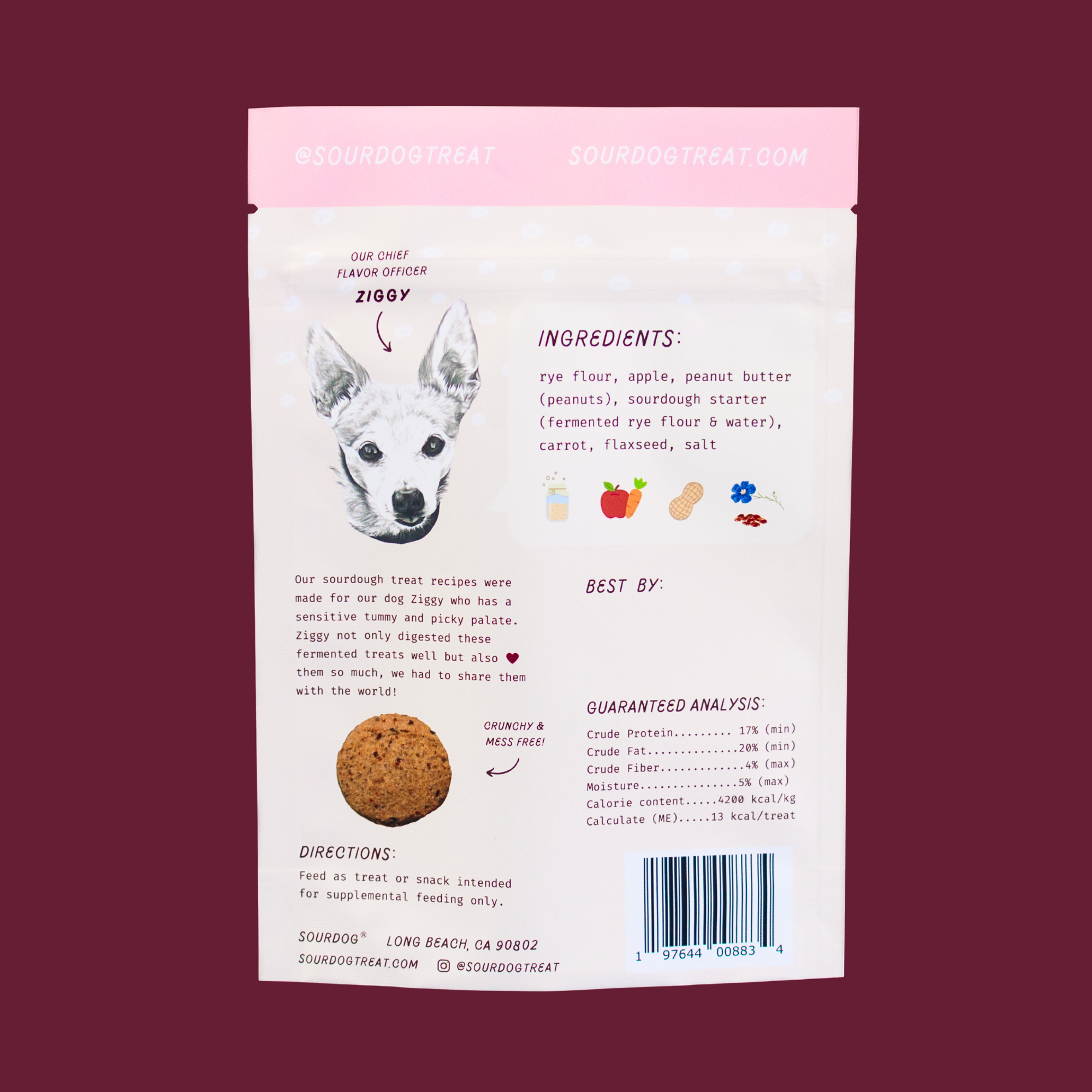 Apple & Carrot Sourdough Dog Treats